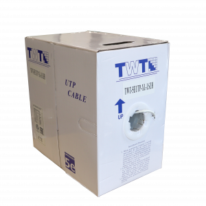 Кабель TWT UTP, серии XL, 4 пары, Кат.5e, LSZH, белый, 305 метров